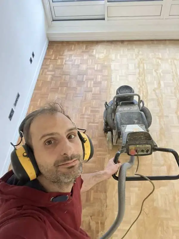 François Gaillard, artisan parqueteur à Montrouge